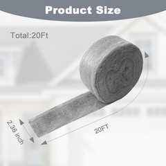 40FT Stainless Steel Wool Steel Wool Fill Fabric Roll for Walls Kitchen Garden