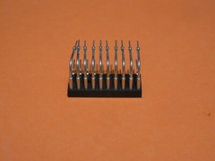 5 PCS AMP/TE 1977291-1 20 PIN DIP 2.54mm RIGHT ANGLE GOLD THROUGH HOLE IC SOCKET