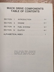 Mack Trucks TS442 Service Repair Workshop Manual engine fuel clutch 1980
