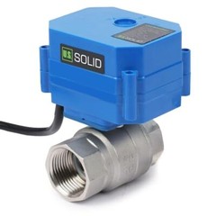 U.S. Solid 1 inch Motorized Ball Valve with US Plug Stainless Steel 110V AC