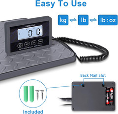 Shipping Scale, 440 Lbs/1 Oz Highly Accurate Postal Scale with Hold/