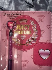 Juicy Couture Pink Illustrated Lined Journal w/ Heart Pen, 280 Pages