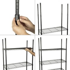 Brand New Wire Shelf Clips 50pack Black Plastic Mounts
