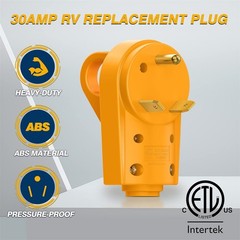 RV 30AMP 125V Receptacle Plug Male Power Cord End Replacement Electrical Plug US