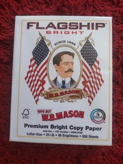 Flagship 8 1/2 x 11 Copy Paper WB MASON 500 Sheets per pack 98 brightness