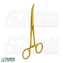 6 Pcs Kelly Hemostat Forceps 5.5″ Curved Full Gold Surgical Instruments Set