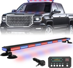 45.5″ LED Roof Top Strobe Light Bar Emergency Warning Light Magnetic Double Side