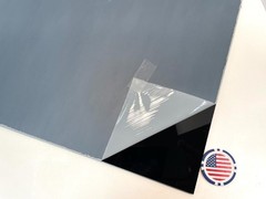 Polycarbonate Plastic Sheet Black 3/16″ x 12″ x 12″ , Lexan panel
