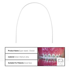 AZDENT Dental Orthodontic Super Elastic Niti Rectangular Arch Wires Ovoid Form