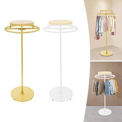 Round Clothing Display Rack Floor-standing Garment Hanging Rack 23.6*55.1inch US