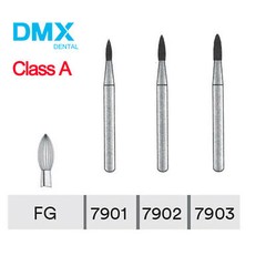 10Pc Dental Trimming & Finishing Drill Tungsten Carbide Flame Bur 7901 7902 7903