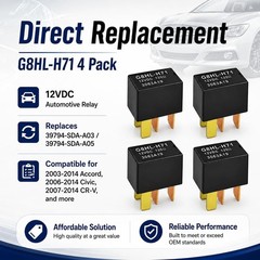 Relay G8HL-H71 Pack of 4, Automotive Relay 12VDC 39794-SDA-A03 39794-SDA-A05 …
