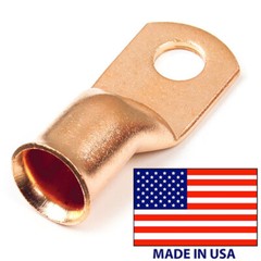 (10) Copper Lug 2 AWG Gauge 3/8″ Ring Wire Terminal Battery Cable Connector USA