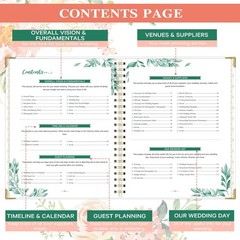 Wedding Planner Wedding Planner Book and Organizer for the Bride with 5 Tabb…