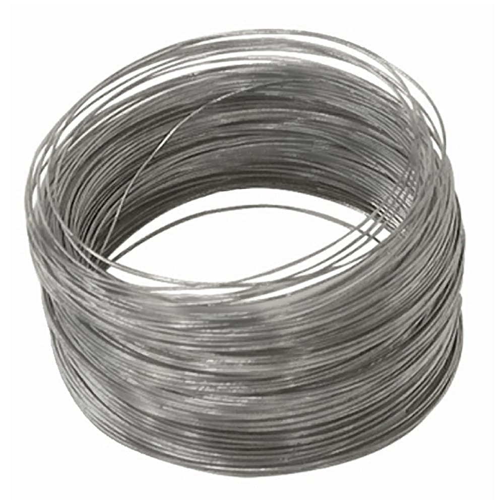 100 ft #28 Galvanized Hobby Wire Coil 5 lb Strength | Steel Craft Wire for DI…