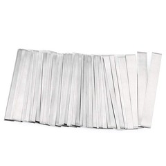SHONAN Pure Nickel Strip 99.6% Nickel, 2 0.15 x 6 x 50 mm, 50 Pieces, Silver
