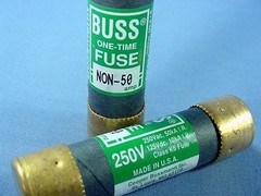 Leviton 58050 Class K5 One-Time Use 3″ Buss Cartridge Tube Fuses 50A 250V 2pk