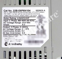Allen Bradley 22B-E6P6N104 /A PowerFlex 40 600V 3-Phase 6.6A 5HP 4kW AC Drive