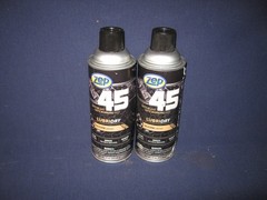 TWO {2} ZEP 45 LUBRIDRY 11 OZ AEROSOL CANS DRY SILICONE LUBRICANT -FREE SHIP-BN7