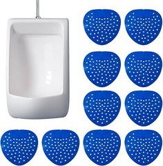 10 Blue Scented Urinal Screens Deodorizer Mat Filter Bubblegum Fragrance USA