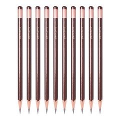 Pentonic Graphite Pencils HB2 Lead | Triangular Box Pack of 10 Pcs for School