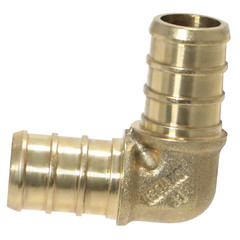100 PIECES 1/2″ PEX ELBOW – BRASS CRIMP FITTINGS (LEAD-FREE)