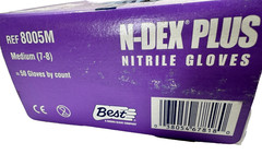 SHOWA / BEST 8005M Nitrile Disposable Glove, Size: Medium *Box of 50*