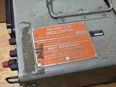 Vintage US Navy Oscilloscope AN/USM-117C