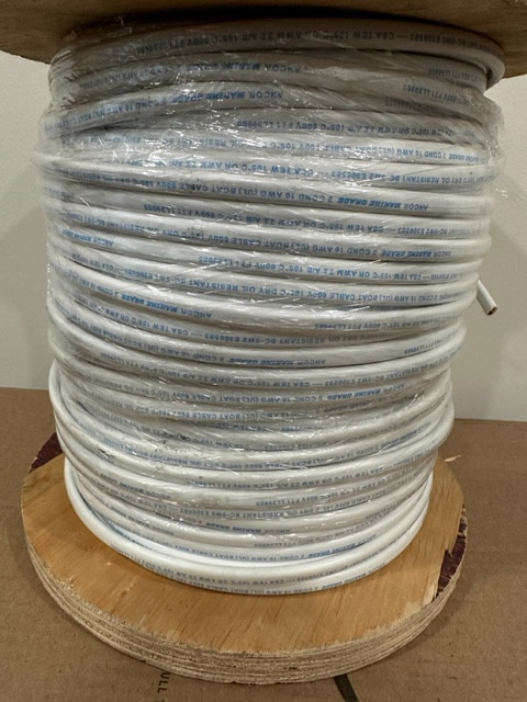 Anchor Marine Grade Boat Cable 16/2 safety duplex 105C 600V 500 Feet