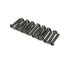 Sheet Metal Screws 1/4 in x 1-1/2 in Stainless Oval Head Phillips Drive 15 Pack