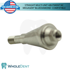 5x Straight Multi Unit Prosthetic Ø4.8mm NC Megagen® BlueDiamond Compatible