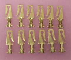Lot of 12 – Pioneer – 2962989-L – Brass Terminal M 56 Series Long Connector