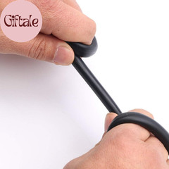 50 FT Black Latex Rubber Tubing,3/8In OD 1/4In ID Black 1 Continuous Piece