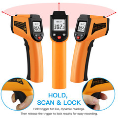 Kitchen Infrared Thermometer, -50°C to 400°C(-58°F to 752°F) Digital Laser Infra