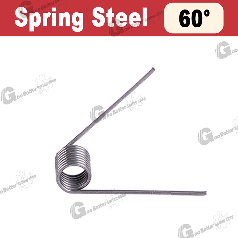 Torsion Spring 3-9 Coil (10 pcs), 2mm Wire dia, 10 ~ 20mm OD, Left spring Steel