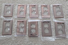 ENERLITES ANTIQUE COPPER DUPLEX RECEPTACLE STAINLESS STEEL 1G WALLPLATE-10 PACK