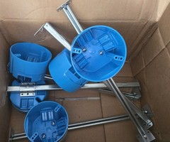 Carlon 1-Gang New Work Electrical Ceiling Box with Adjustable Hanger Bar 5pcs