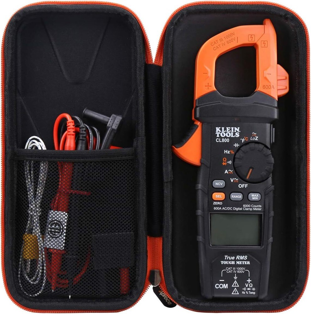 Aproca Hard Travel Storage Carrying Case for Klein Tools CL800 Digital Clamp Met