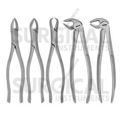 Set of 10 Extracting Forceps Dental Extraction Instruments German Grade