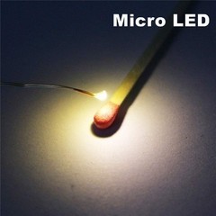Title25pcs Pre-soldered Micro Litz Wired Warm White SMD LED 0603 + Resistor