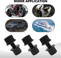 16PCS Nylon Motorcycle License Plate Screws Frame Holder Bolts & Nuts Plastic