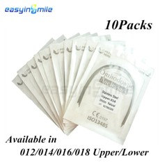 100 Wires Dental Orthodontic Arch Wires Stainless Steel Natural Round 012-018