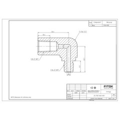FITOK 316 SS 90° Street Elbow 1/8″ FNPT x 1/16″ MNPT 6200 psi, SS-PSE-NS2-NS1