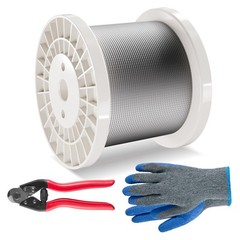 VEVOR T316 Stainless Steel Cable 1/8″ 7×7 Steel Wire Rope 600 ft Cable Railing