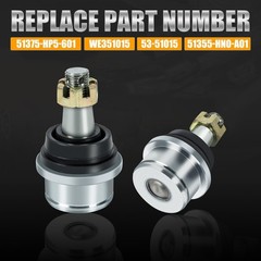 Front Upper & Lower Ball Joints Compatible with Honda Rancher 350 TRX350 (2000-2