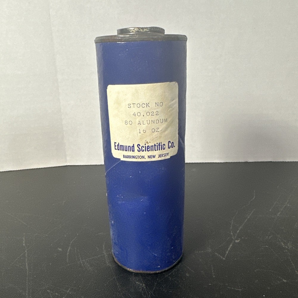 80 Alundum. Fused Alumina. Edmund Scientific Co. 65% Full