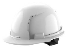 Milwaukee BOLT White Type 1 Class C Hard Hat/ Clear Dual Coat Lens Eye Visor Set