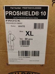 DuPont Proshield 10 White Frock Size XL Case of 30