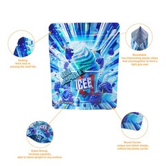 25Sets 3.5g Portion Pouch | Smell-Resistant Foil Bag | Thick Mylar Style