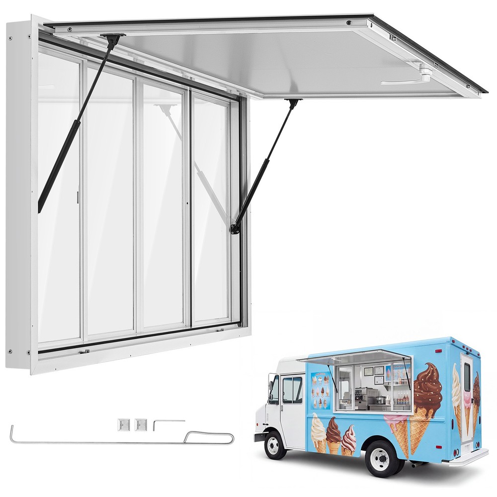 VEVOR 60×36 in Concession Window Aluminum Alloy Service Window for Food Truck